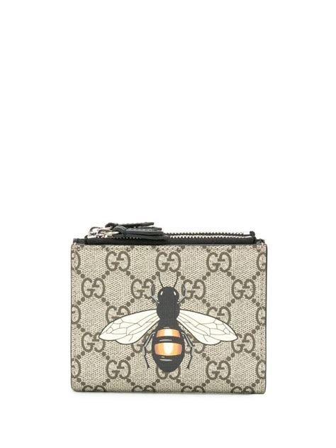 gucci bee card wallet|Gucci wallet with bumble bee.